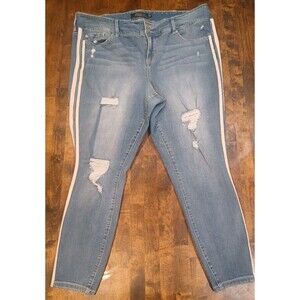 Torrid Jeans Women's 24R Plus Premium Jeggings Blue Stretch Pockets casual